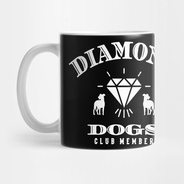 lasso Dogs Diamond Distressed Richmond Club Funny by danonbentley